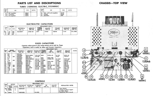 66MF Ford FDR-18805-B1; Motorola Inc. ex (ID = 2330567) Car Radio