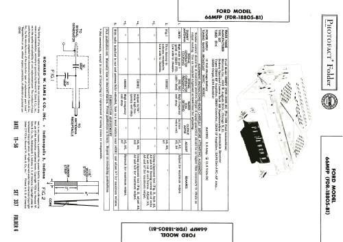 66MFP Ford FDR-18805-B1; Motorola Inc. ex (ID = 1979158) Car Radio