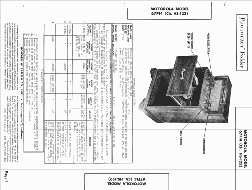 67F14 Ch= HS-122; Motorola Inc. ex (ID = 1482301) Radio