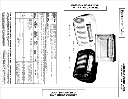 67X11 Ch= HS-58; Motorola Inc. ex (ID = 917386) Radio