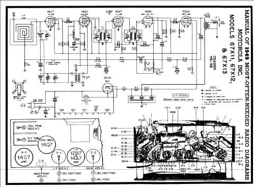 67X11 Ch= HS-58; Motorola Inc. ex (ID = 97310) Radio