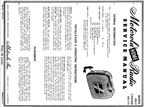 69L11 Ch= HS-175; Motorola Inc. ex (ID = 1077655) Radio