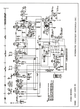 69MS Ford FEF-18805-B; Motorola Inc. ex (ID = 2742626) Car Radio