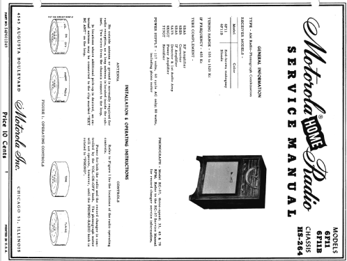 6F11 Ch= HS-264; Motorola Inc. ex (ID = 1074985) Radio