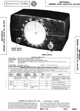 6X11U Ch= HS-245; Motorola Inc. ex (ID = 2786136) Radio