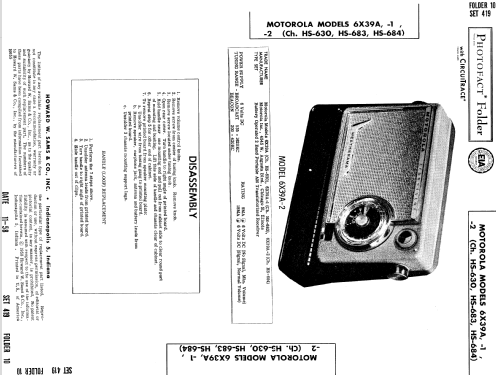 Weatherama 6X39A-2 	Ch= HS-684; Motorola Inc. ex (ID = 768968) Radio