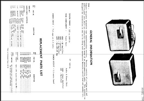 700 ; Motorola Inc. ex (ID = 251964) Car Radio