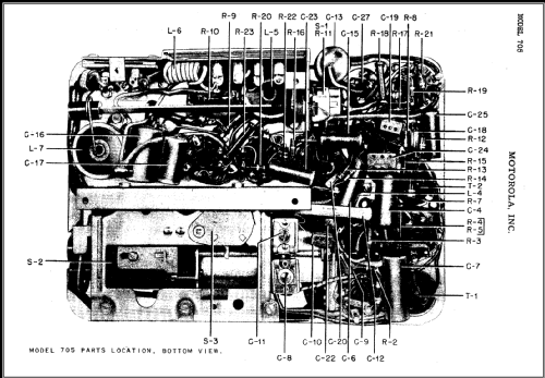 705 Golden Voice Ch= AS-16; Motorola Inc. ex (ID = 436120) Car Radio