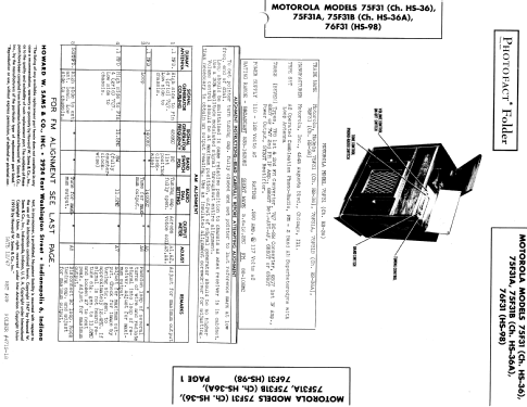 75F31B Ch= HS-36A; Motorola Inc. ex (ID = 914426) Radio