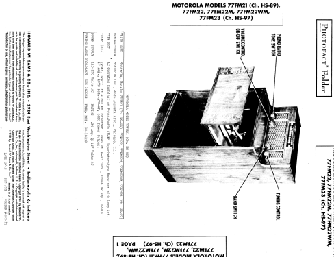 77FM21 Ch= HS-89; Motorola Inc. ex (ID = 946391) Radio