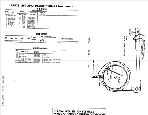 77XM21 Ch= HS-102; Motorola Inc. ex (ID = 951812) Radio