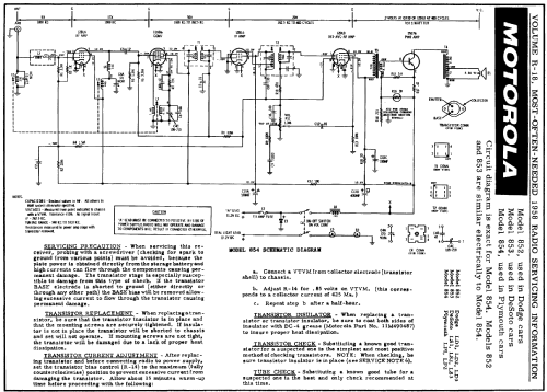 Mopar 853 DeSoto LS1, LS2, LS3; Motorola Inc. ex (ID = 138127) Autoradio