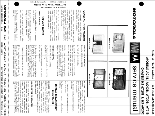 AC43BN Ch= HS-67201; Motorola Inc. ex (ID = 1496852) Radio