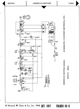 American Motors 6MA 8990378; Motorola Inc. ex (ID = 2742627) Car Radio