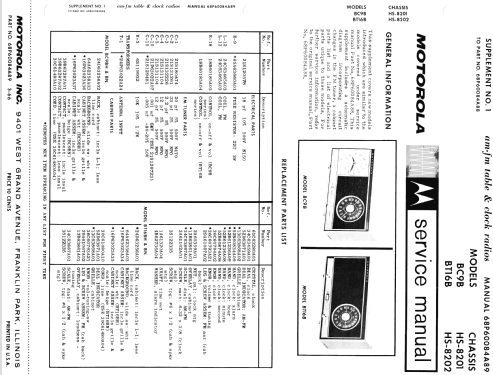 BC9BH Ch= HS-8201; Motorola Inc. ex (ID = 1535187) Radio