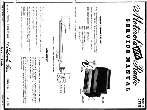 CT1M Chevrolet; Motorola Inc. ex (ID = 1092191) Car Radio