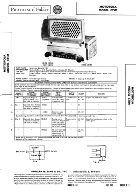 CT1M Chevrolet; Motorola Inc. ex (ID = 2952028) Car Radio