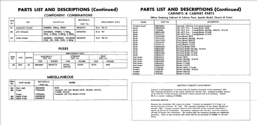 CTA6X ; Motorola Inc. ex (ID = 2421090) Car Radio