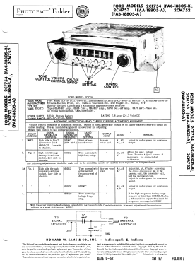 Ford 2CF754 ; Motorola Inc. ex (ID = 3047387) Car Radio