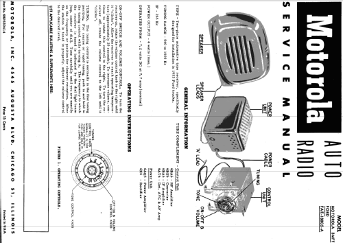 Ford 3MFT; Motorola Inc. ex (ID = 1080046) Car Radio