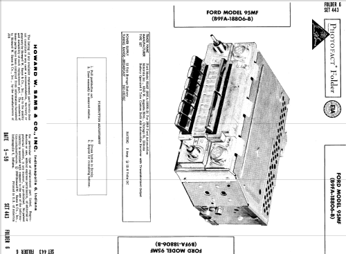 Ford 95MF Ch= B9FA-18806-B; Motorola Inc. ex (ID = 696237) Car Radio