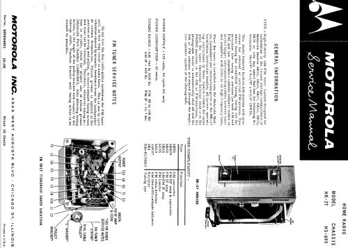 HK27 Ch= HS-695; Motorola Inc. ex (ID = 1162173) Radio