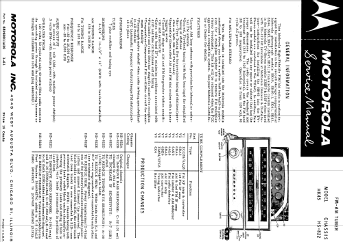 HK45 Ch= HS-822; Motorola Inc. ex (ID = 1161760) Radio