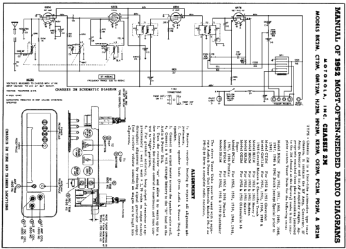 HN2M Hudson Ch= 2A , P6-2, P8-2; Motorola Inc. ex (ID = 147142) Car Radio