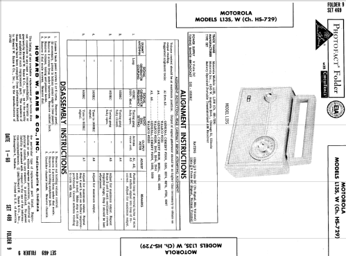 L13S Ch= HS-729; Motorola Inc. ex (ID = 605305) Radio