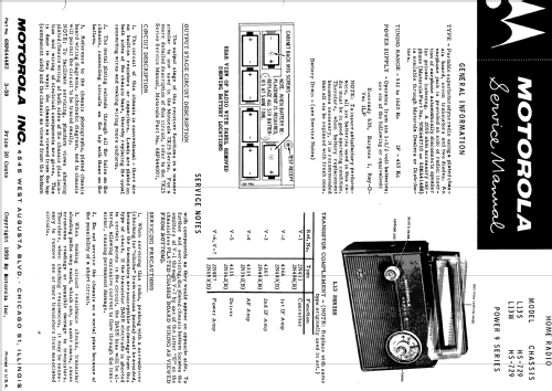 L13W Ch= HS-729; Motorola Inc. ex (ID = 1167502) Radio