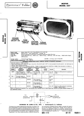 Mopar 607; Motorola Inc. ex (ID = 3057999) Car Radio