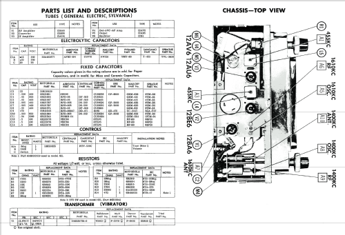 MoPar 620 Plymouth P28, P29 Car Radio Motorola Inc. ex |Radiomuseum.org