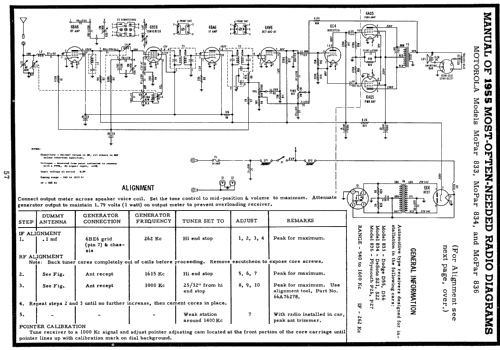 MoPar 834 DeSoto; Motorola Inc. ex (ID = 120665) Car Radio