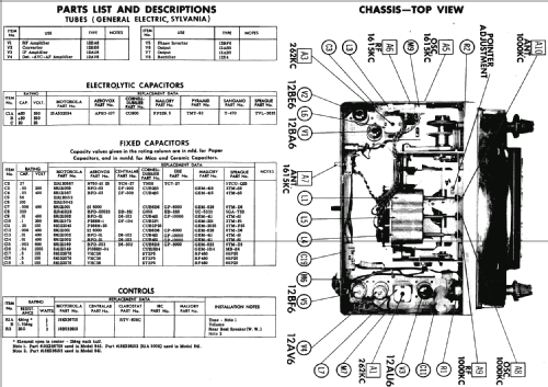 MoPar 842 Dodge D62, D63; Motorola Inc. ex (ID = 235515) Car Radio