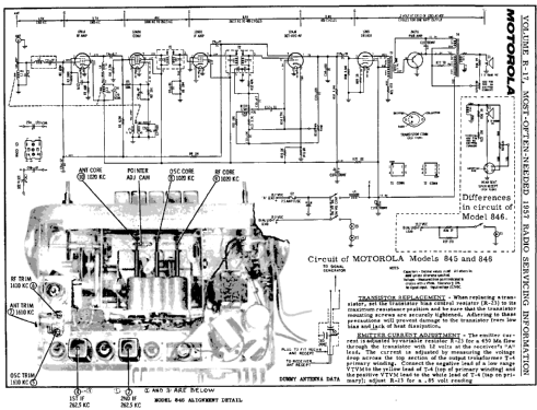 MoPar 845 Dodge D66,D67,D70,D71,D72; Motorola Inc. ex (ID = 131950) Car Radio