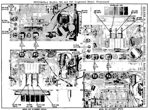 MoPar 845 Dodge D66,D67,D70,D71,D72; Motorola Inc. ex (ID = 131951) Car Radio