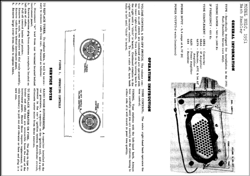 NH1C 1951 Nash Rambler; Motorola Inc. ex (ID = 228853) Car Radio