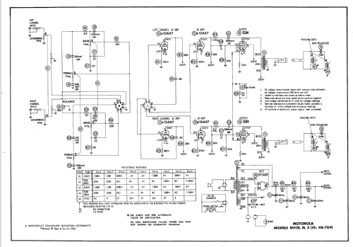 SH12N Ch= HS-704 R-Player Motorola Inc. ex Galvin Mfg.Co. Chicago ...