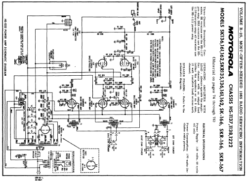 SK136 Ch= HS-1137 + HS-1138 + HS-1222; Motorola Inc. ex (ID = 190570) Radio