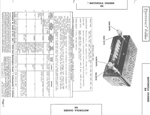 SR6 Studebaker Ch= 8A; Motorola Inc. ex (ID = 1403830) Car Radio