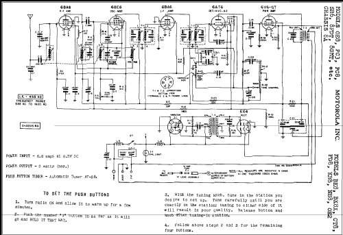 SR6 Studebaker Ch= 8A; Motorola Inc. ex (ID = 293629) Car Radio