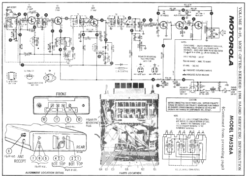 TM526A ; Motorola Inc. ex (ID = 197668) Car Radio