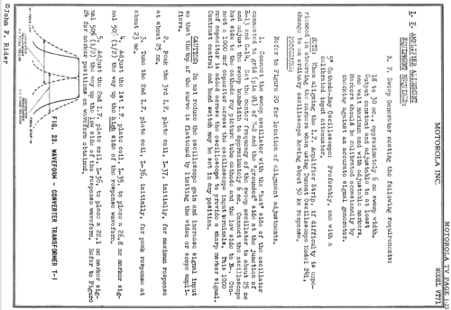 VT 71MB-A ; Motorola Inc. ex (ID = 726088) Television