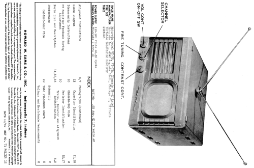 VT-73 Ch= TS-4J; Motorola Inc. ex (ID = 1434490) Television