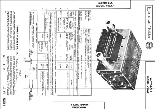 VWA7 ; Motorola Inc. ex (ID = 2449247) Car Radio