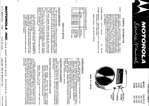 X14E Ch= HS-795; Motorola Inc. ex (ID = 1163727) Radio