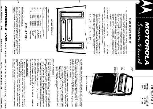 X19A Ch= HS-799; Motorola Inc. ex (ID = 1166861) Radio