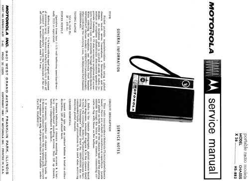 X26W Ch= HS-883; Motorola Inc. ex (ID = 1165957) Radio