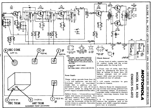 All Transistor X49, X49B ; Motorola Inc. ex (ID = 179582) Radio