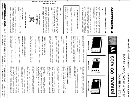 XC24DH Ch= HS-67216; Motorola Inc. ex (ID = 1197802) Radio